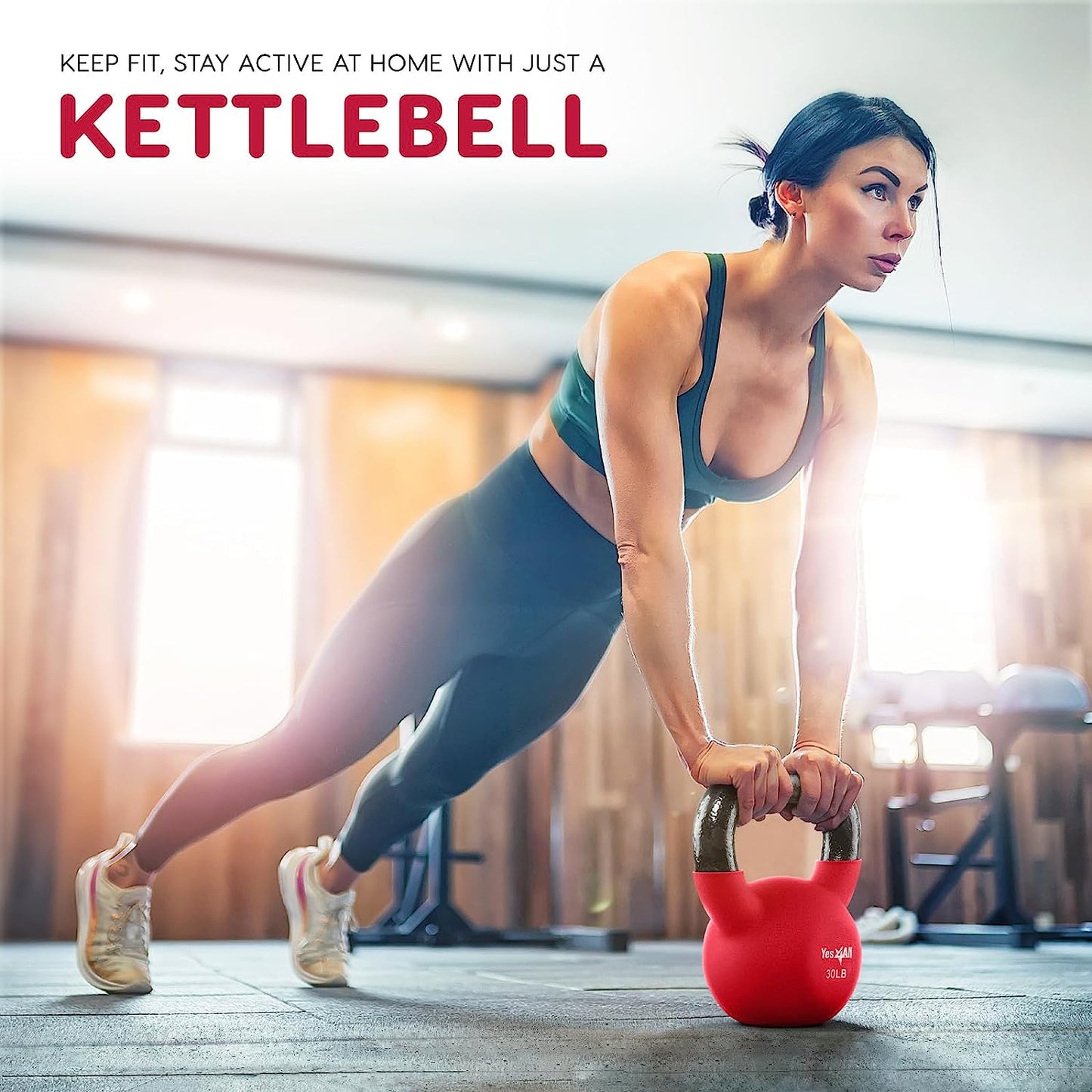 Kettlebell, 5-65 LB Neoprene Coated Cast Iron Kettlebells, Wide Grip Handle & Flat Bottom for Swings, Squats, Deadlifts, Push Ups & Full Body Training at Home Gym - Single & Set